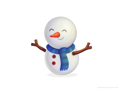 Snowman invierno kawaii winter mexico kids children cartoon cute chara.png
