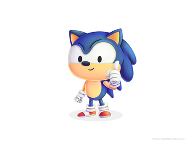 Sonic cartoons cute procreate kidlitart character children kids cartoo.png