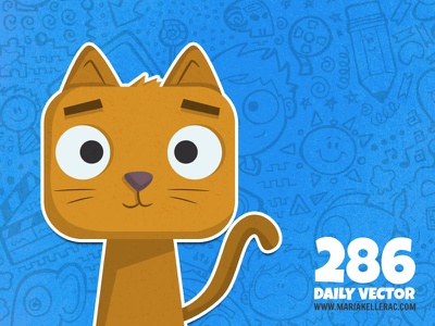Square cat cartoon cat characters mexico square cute illustration.jpg