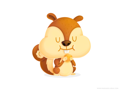 Squirrel risu mexico kids cartoon cute character children ardilla kidl.png