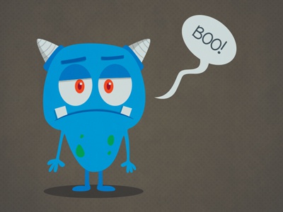 The Blue Monster  character cartoon vector mexico blue illustration mo.jpg