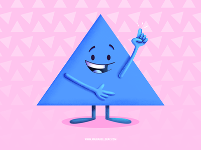 The triangle smile procreate kidlitart characters cartoon illustration.png