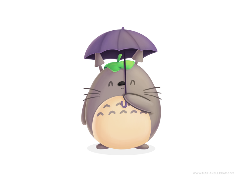 Totoro kids cartoon cute children character kidlitart procreate ilustr.png