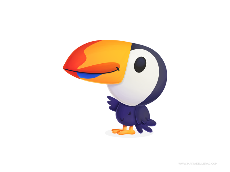 Toucan bird tucan toucan children cute ilustracion cartoon character k.png