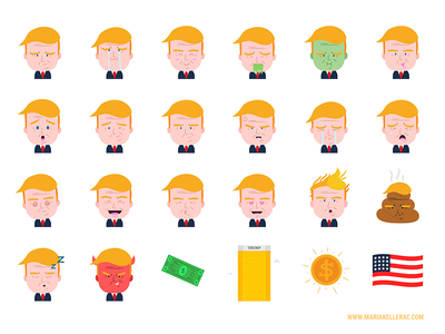 Trump Emojis republican politics mexico character emoji expressions em.png