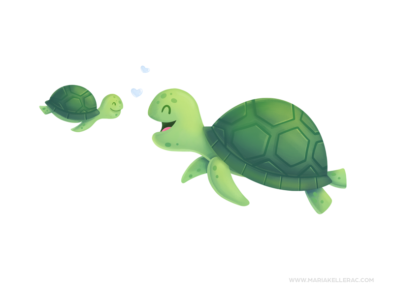 Unconditional love kidlitart mom love turtles procreate children chara.png