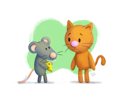 Understanding cartoon cat characters mexico mouse cute illustration.png