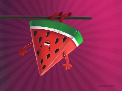Watermelon fruit character design mexico children photohop procreate s.jpg
