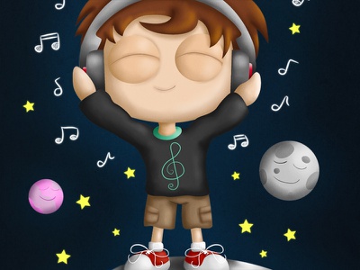 What makes you happy illustration music mexico cartoon.jpg