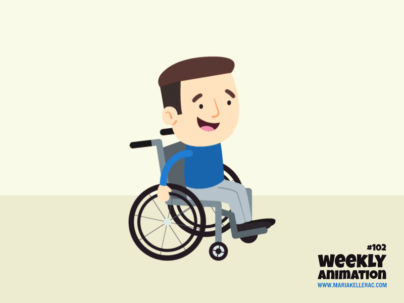 Wheelchair children kids silla de ruedas mexico animacion disability a.gif