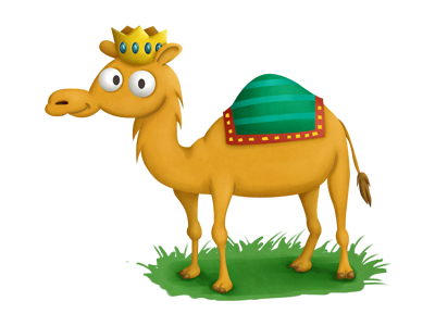 Wise mans camel cartoon mexico digital art camel camello character.png