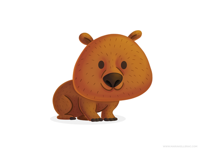 Wombat kids cartoon cute children character kidlitart procreate ilustr.png