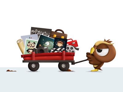 Working Owl cartoon owl cute mexico portfolio character.png