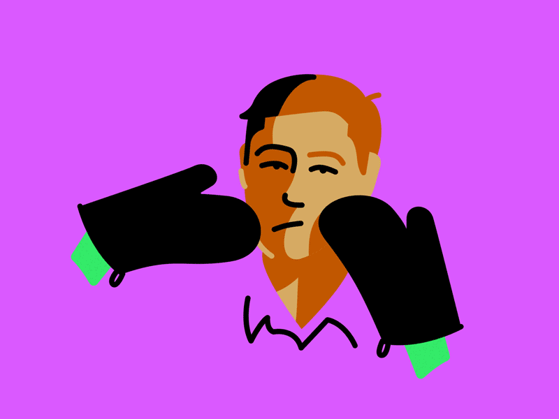 Break The Habit gloves shadow illustration vector mograph covid-19 scr.gif