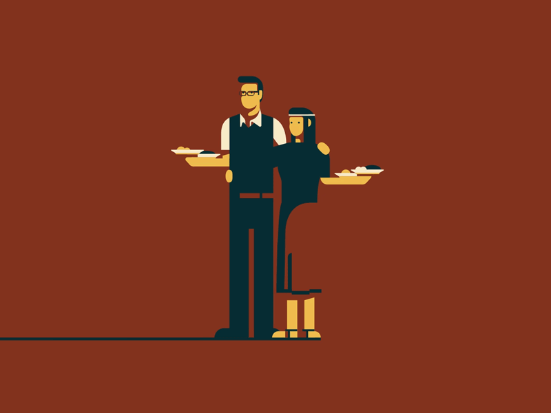 The Owner And His Wife webpage light shadow ux latin couple character.gif