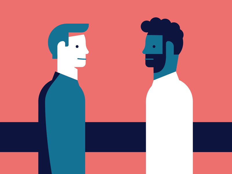 Trash Talk characters wall street journal argue fight trashtalk.gif