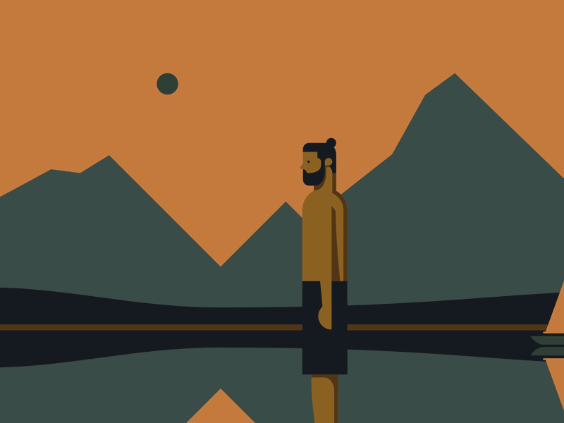Travel vid flip mountain hipster animation funny humor humour travel.gif