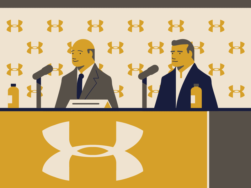 Under Armour shadow snapchat business flash meeting under armour wsj w.gif