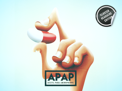 APAP pill paracetamol cluster headache hand cartoon music broken.png