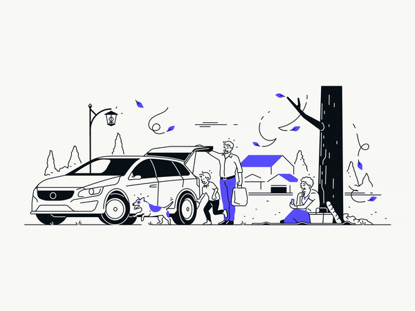 Family Picnic dog family car suburban park garden fall autumn.png