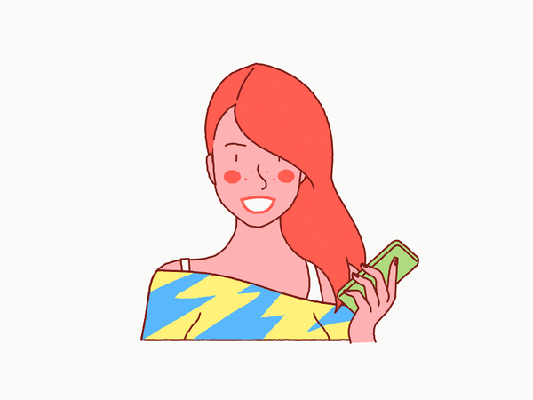Hip Lisa hipster phone girl woman smile sexy cute.png