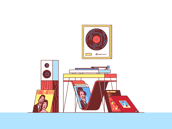 Record Collection room album record-player speaker vinyl jazz music re.png