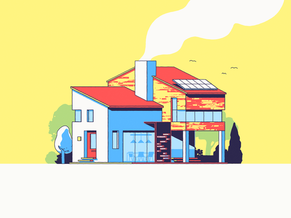 Villa architecture design modern home house villa.png