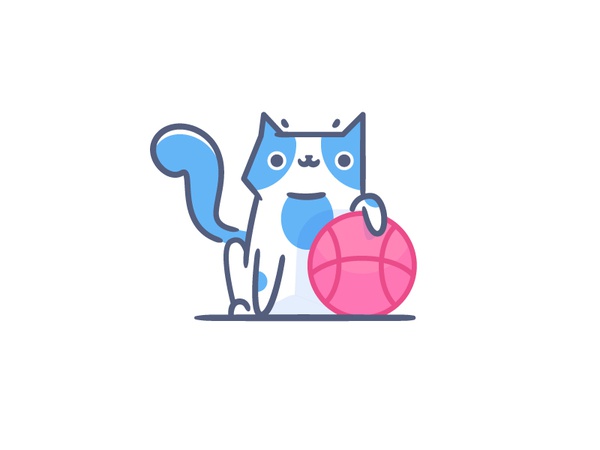 2 dribbble invites stroke line vector player invitation illustration i.jpg