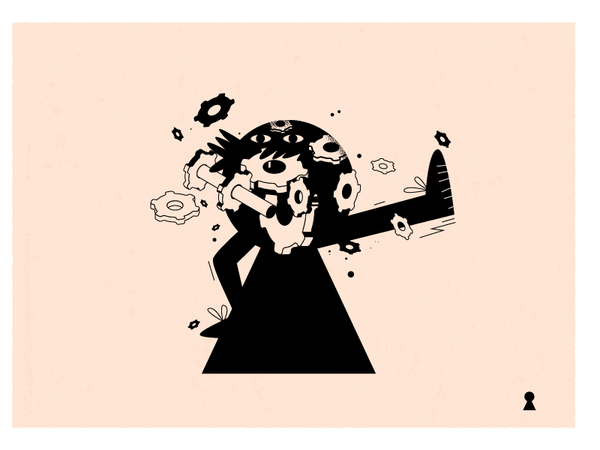 broken key vector flat art illustration.png