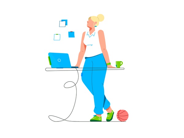 Character Workplace outline stroke app ux ui brand branding worker lap.jpg