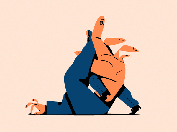confused depression man love hand flat line stroke character art vecto.png
