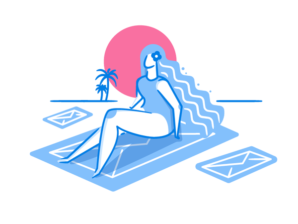Is Email Ever Really Private line waiting vector texture mail sun summ.png