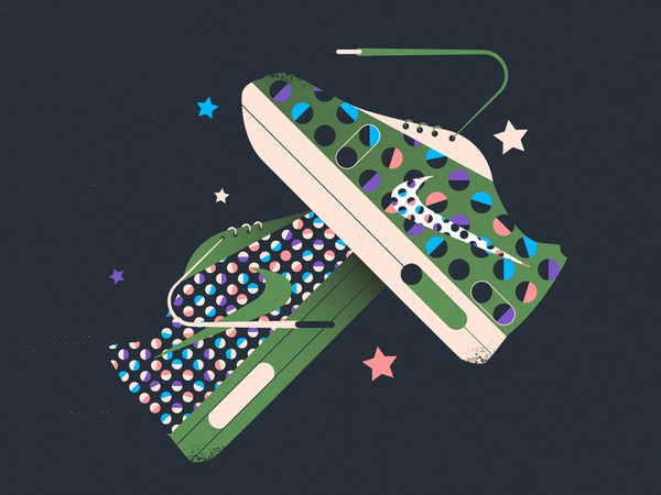 Sneakers Nike sneakers nike brand branding art stroke design line illu.jpg