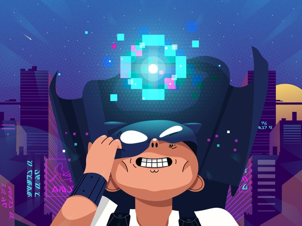 Superhero branding man art design character illustration cyberpunk bat.jpg