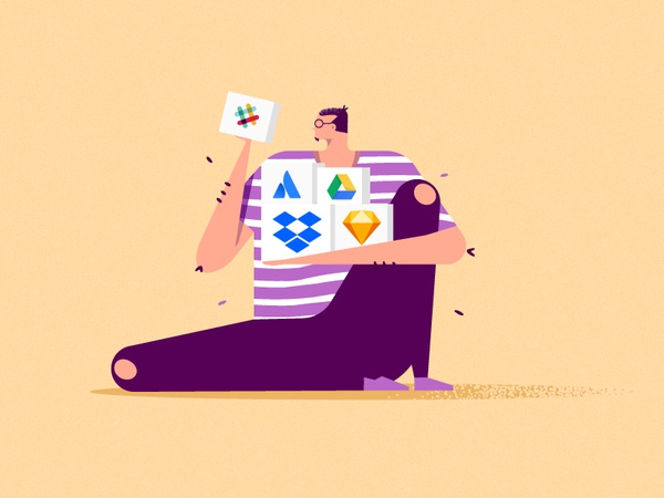 Сollaboration sitting sits glasses businessman character vector flat i.jpg