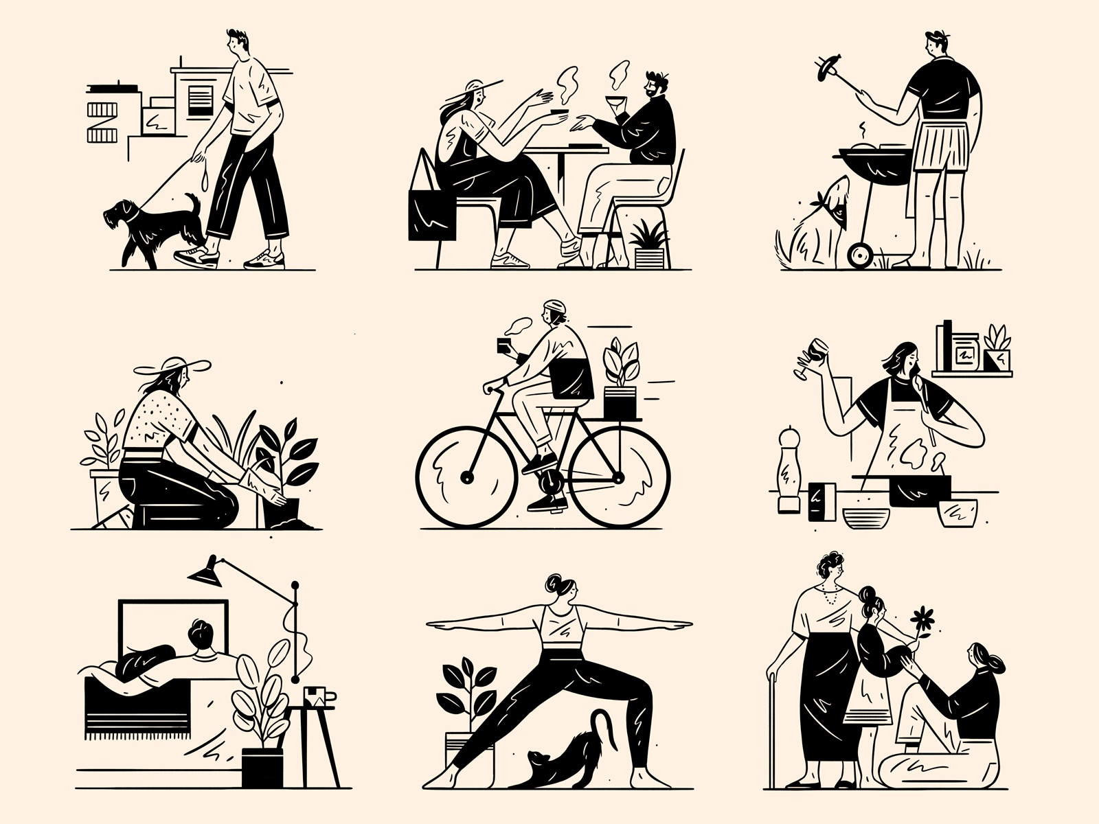 Evolution Brand Illustrations stories scenes life people editorial ill.jpg