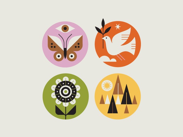 Graphic Bits simple graphic circle tree butterfly bird flower design i.jpg