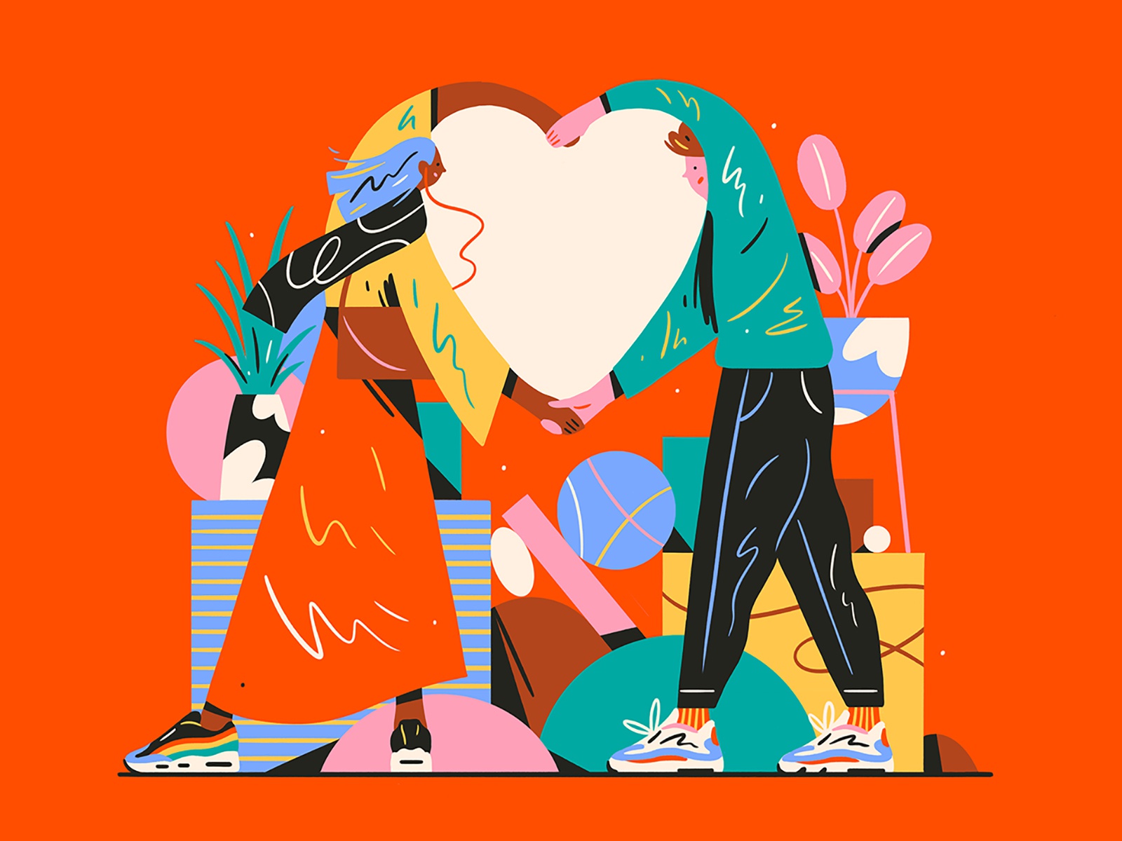 Happy V Day shapes valentinesday people love graphic flat simple natur.jpg