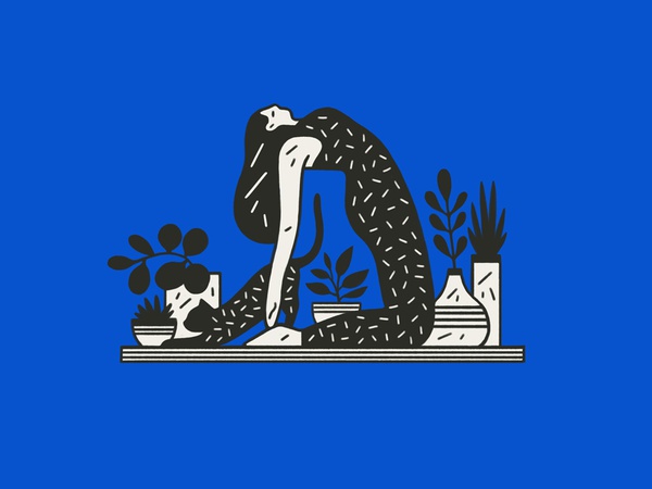 Yoga Graphic figure plants cat yoga logo graphic flat simple nature de.jpg