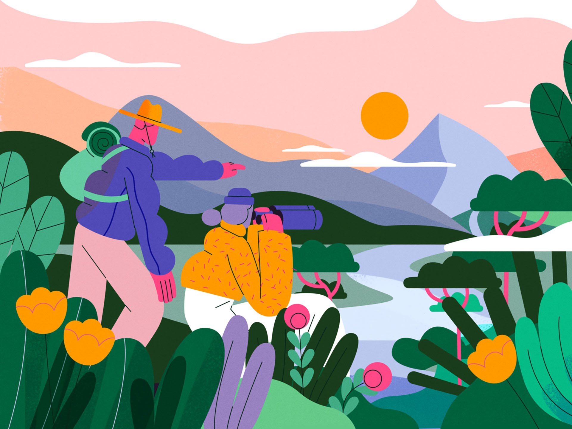 TED-Ed x Lobster Studio - The Great Outdoors vector summer team nature.jpg