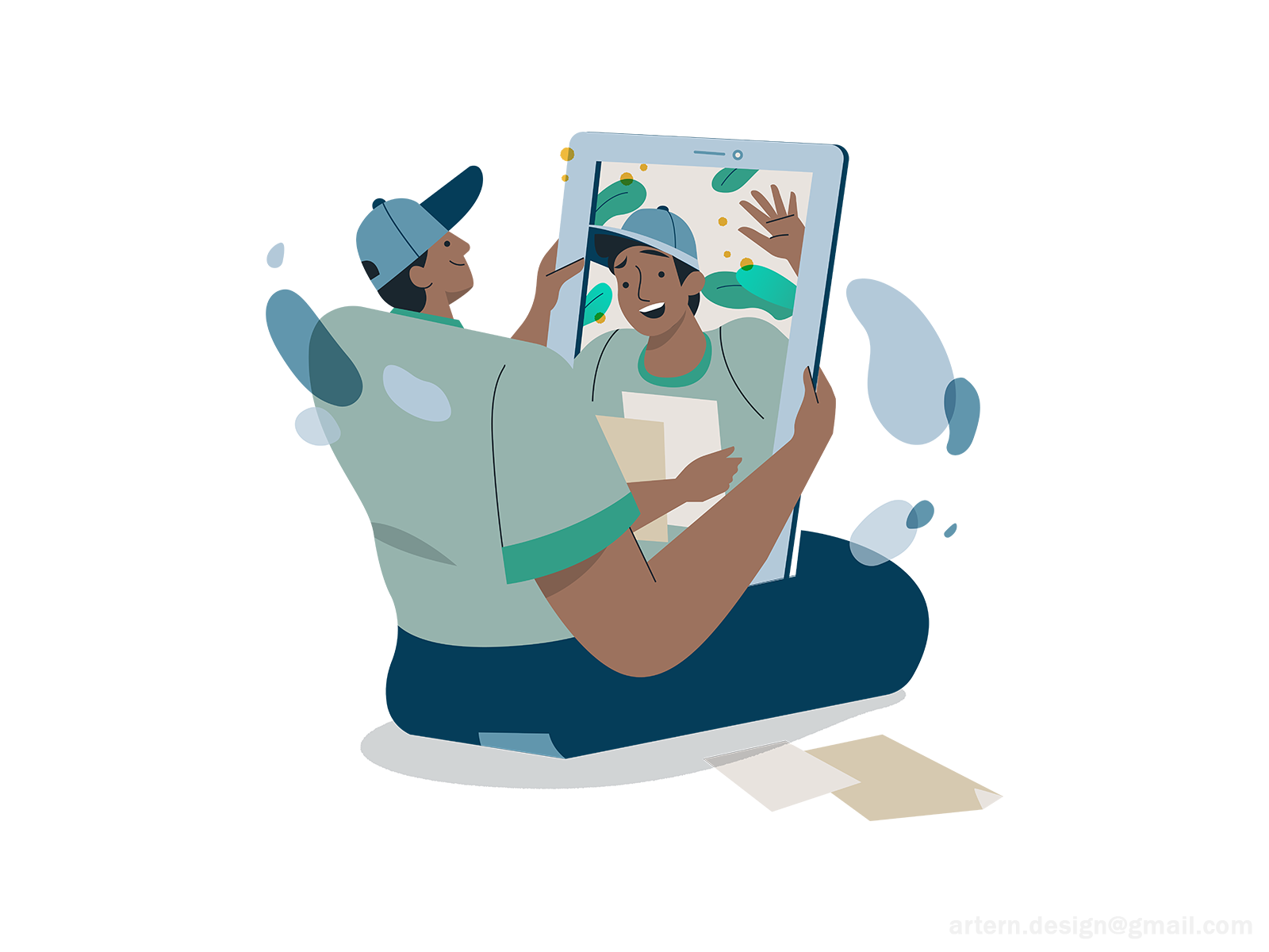 BlackAd Spot illustrations spot branding flat exploration webdesign ux.png