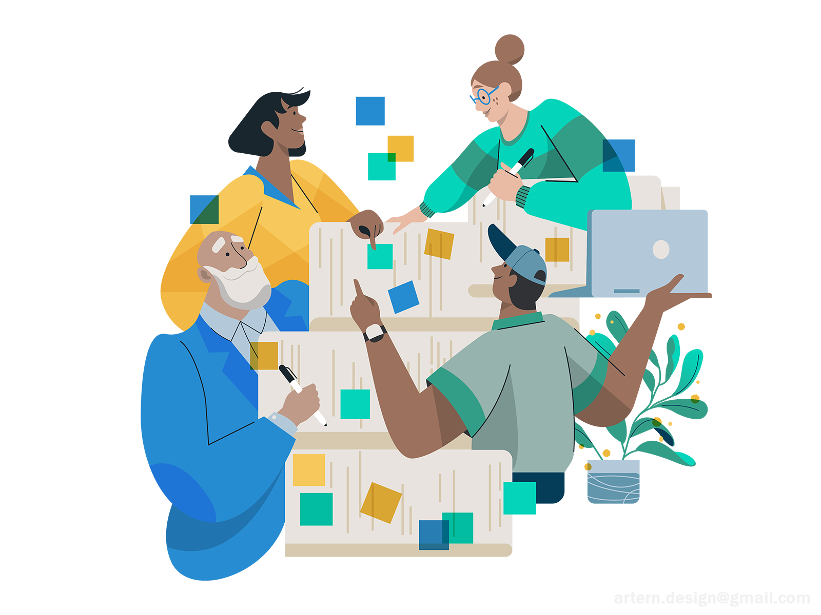 BlackAd Team_ Homepage illustration uxui webdesign branding peeps vect.png