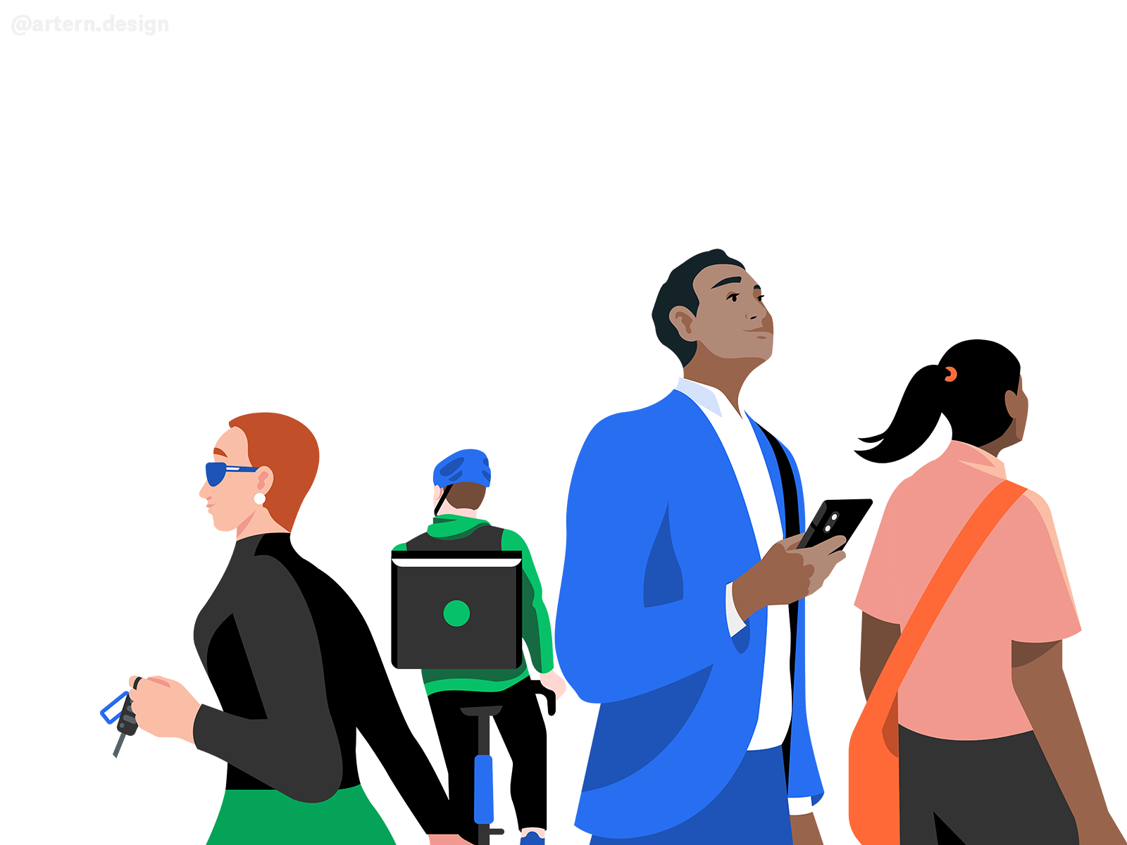 Celebrate Your First Trip negative space branding campaign illustrator.png