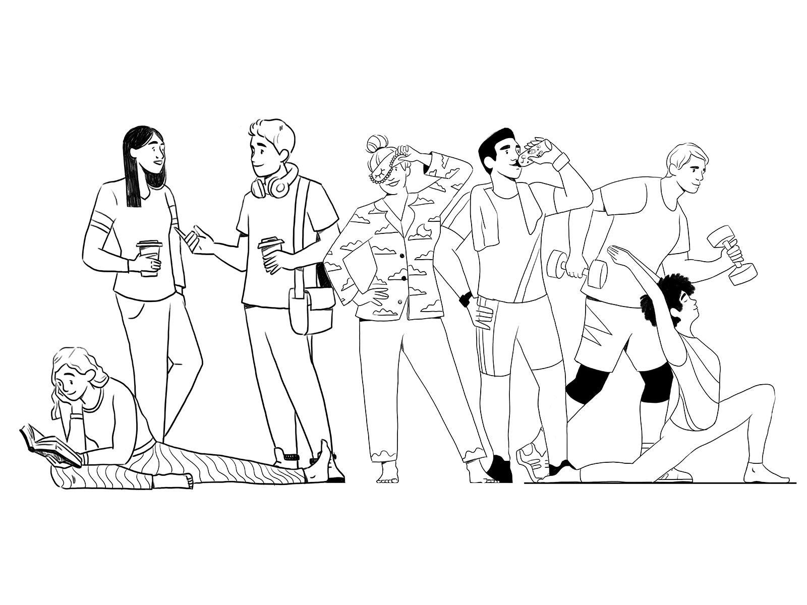 Fitness @Made Thought hand drawn illustrations wip sketch process heal.png