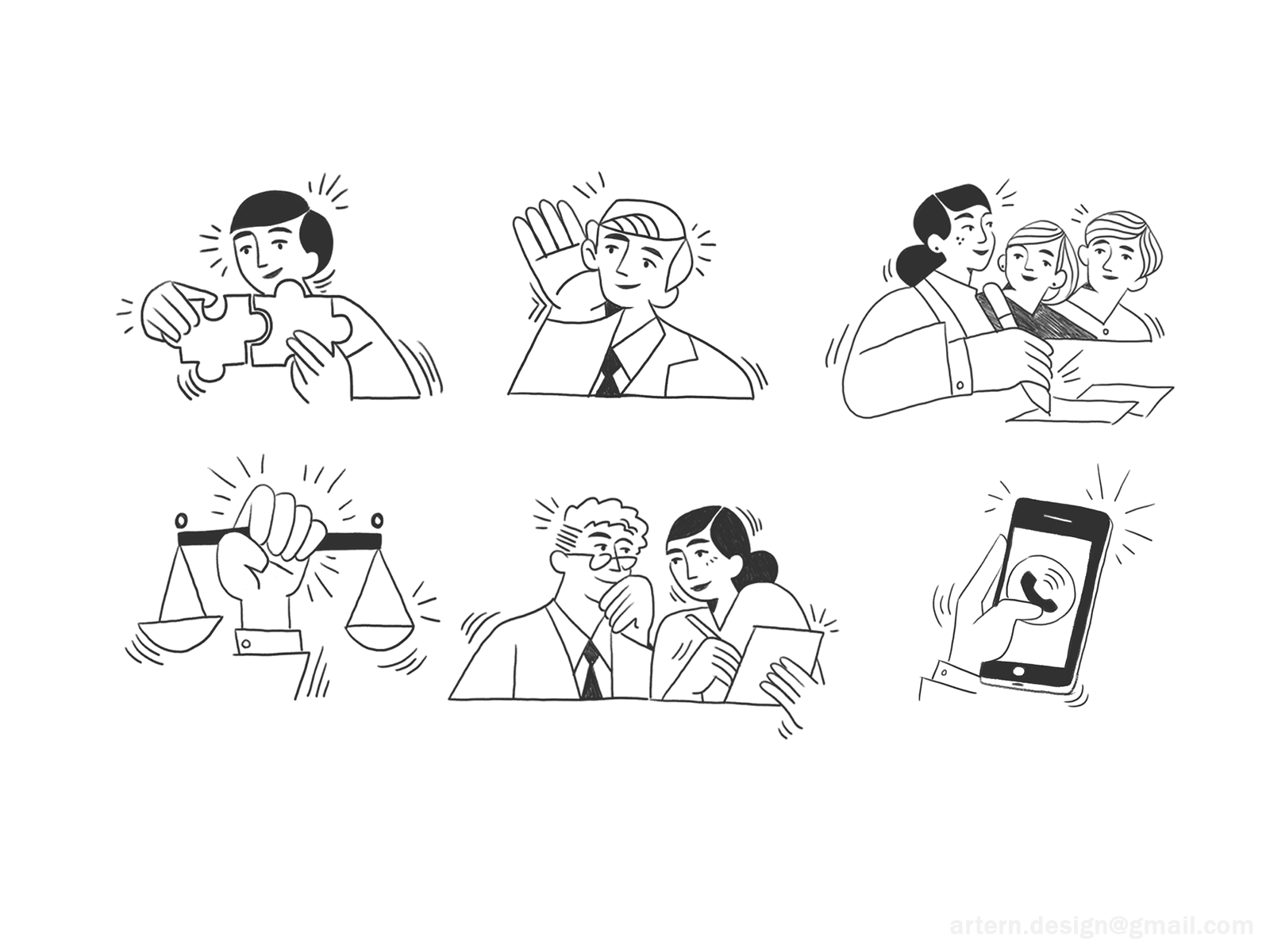 Law firm Concepts uxui peeps branding exploration character lineart bl.png