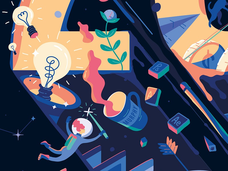 Detail  Illustration for NET Magazine cover 284 magic wand light bulb.jpg