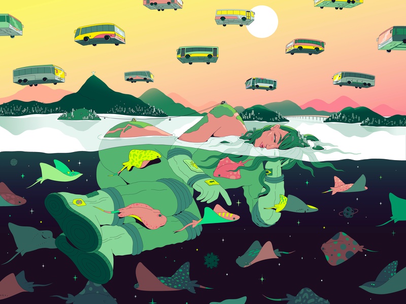 Dreaming of Rio dream summer sunset underwater universe artist art ima.jpg