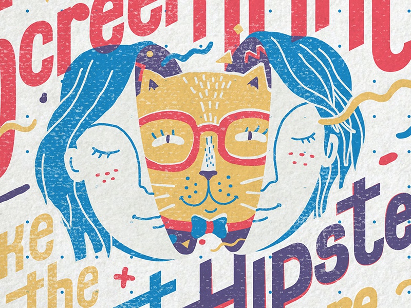 Epic Screen Printing  font lettering type screen printing fun illustra.jpg