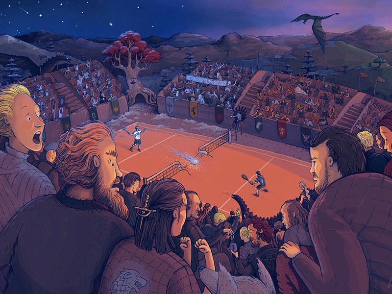 GOT Open - A Tennis Game of Thrones winter got fun surreal detail fan.jpg