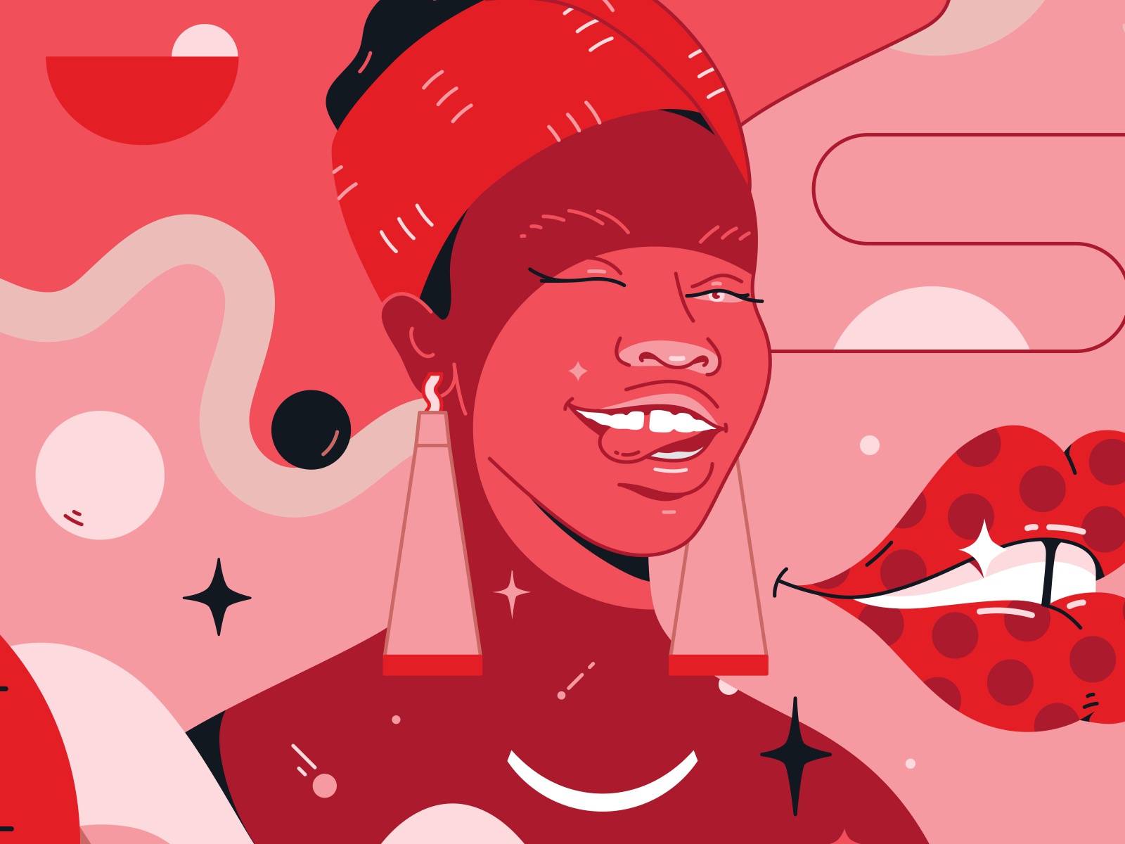 MoreNight woman red ethnic smile colgate universe space illustrator ch.jpg